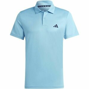 adidas TRAIN ESSENTIALS BASE POLO Férfi galléros póló, világoskék, méret kép