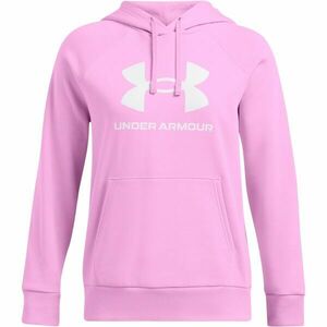 Under Armour RIVAL FLEECE BIG LOGO Női pulóver, rózsaszín, méret kép