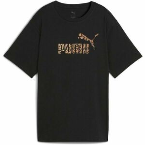 Puma ESSENTIALS GRPHIC ANIMAL RELXED TEE Női póló, fekete, méret kép