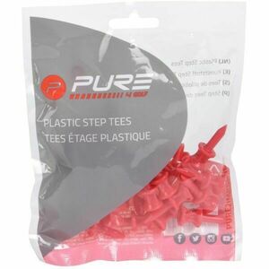PURE 2 IMPROVE PLASTIC STEP TEES 31MM 30DB Golf tee, piros, méret kép