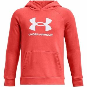 Under Armour RIVAL FLEECE BL HOODIE Fiú pulóver, piros, méret kép