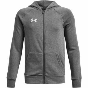 Under Armour RIVAL FLEECE FZ HOODIE Fiú pulóver, szürke, méret kép