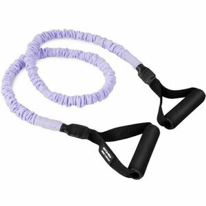Spokey SUPRA TUBE MEDIUM Erősítő gumiszalag fogantyúval, lila, méret kép