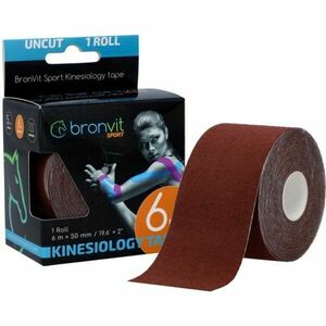 BronVit SPORT KINESIO TAPE CLASSIC Kineziológiai tapasz, barna, méret kép
