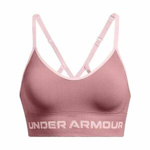Under Armour SEAMLESS LOW LONG RIB Női melltartó, rózsaszín, méret kép