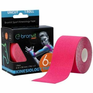 BronVit SPORT KINESIO TAPE CLASSIC Kineziológiai tapasz, rózsaszín, méret kép