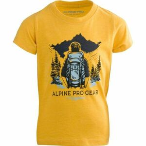 ALPINE PRO NUPO Gyerek póló, sárga, méret kép