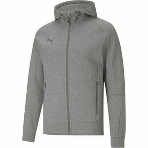 Puma TEAMCUP CASUALS HOODED JACKET Férfi kabát edzésre, szürke, méret kép