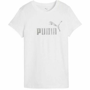 Puma ESSENTIALS METALLIC NO.1 LOGO TEE Női póló, fehér, méret kép