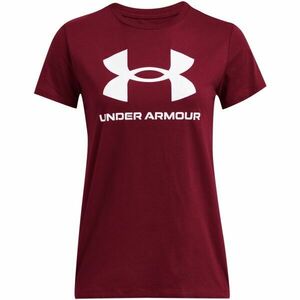 Under Armour LIVE SPORTSTYLE GRAPHIC SS Női póló, bordó, méret kép
