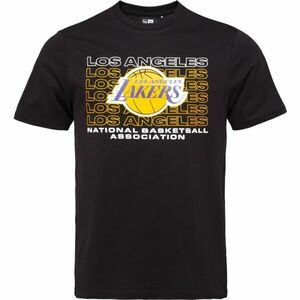 New Era LA LAKERS NBA STACK WORDMARK Férfi póló, fekete, méret kép