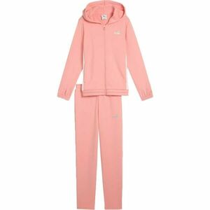 Puma METALLIC HOODED SWEAT SUIT TR G Lány melegítő szett, lazac, méret kép