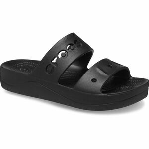 Crocs BAYA PLATFORM SANDAL Női papucs, fekete, méret 39/40 kép
