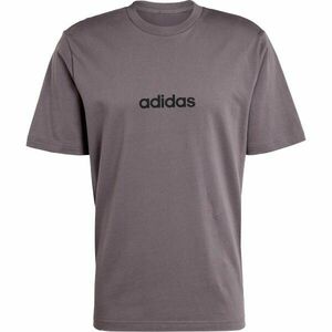 adidas ESSENTIALS LINEAR TEE Férfi póló, sötétszürke, méret kép
