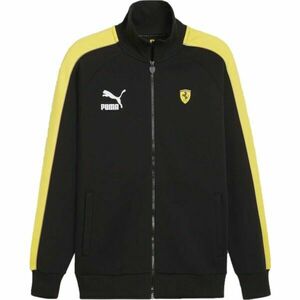 Puma FERRARI RACE ICONIC T7 TRACK JACKET Férfi cipzáros pulóver, fekete, méret kép