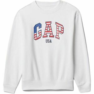 GAP V-GAP HERITAGE CREW Női pulóver, fehér, méret kép