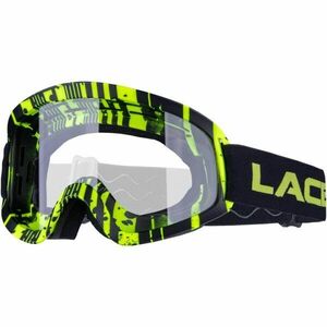Laceto BUZZ Gyermek kerékpáros szemüveg freeride és downhill kerékpározáshoz, fényvisszaverő neon, méret kép