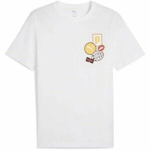 Puma GRAPHIC ICON TEE Férfi póló, fehér, méret kép