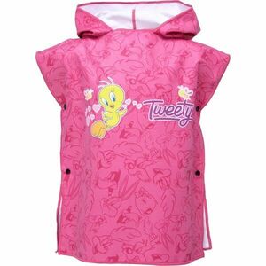 Warner Bros TWEETY PONCHO S Gyerek poncsó gyorsan száradó anyagból, rózsaszín, méret kép