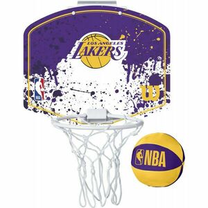 Wilson NBA MINI HOOP LAKERS Mini kosárlabda palánk, lila, méret kép