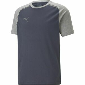 Puma TEAMCUP CASUALS TEE Futballpóló, sötétkék, méret kép