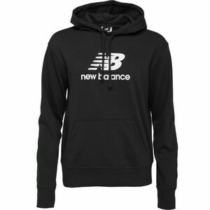 New Balance ESSENTIALS STACKED LOGO FRENCH TERRY HOODIE W Női pulóver, fekete, méret kép