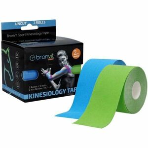 BronVit SPORT KINESIO TAPE SET 5CM X 6 M Kineziológiai tape szett, kék, méret kép