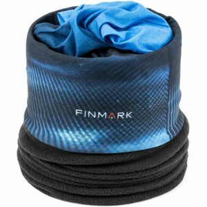 Finmark MULTIFUNCTIONAL SCARF Multifunkciós kendő fleece résszel, kék, méret UNI kép