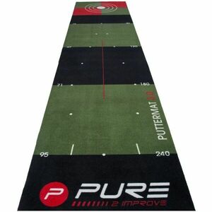 PURE 2 IMPROVE GOLFPUTTING MAT 65 x 300 cm Putting gyakorlószőnyeg, sötétzöld, méret kép