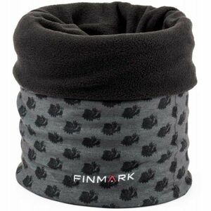 Finmark MULTIFUNKCIONÁLIS SÁL Multifunkcionális kendő fleece belsővel, szürke, méret UNI kép