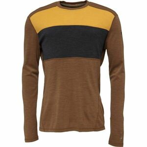 Smartwool M CLASSIC THERMAL MERINO BL COLORBLCK CB Férfi póló, barna, méret kép