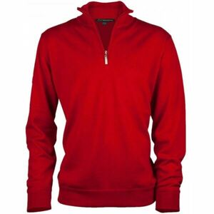 GREGNORMAN MERINO (50: 50) ZIP-NECK Férfi golfpulóver, piros, méret kép
