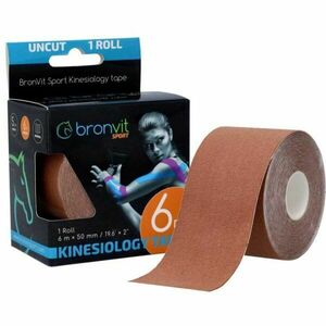 BronVit SPORT KINESIO TAPE CLASSIC Kineziológiai tapasz, barna, méret kép