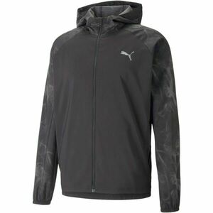 Puma RUN FAV AOP WOVEN JACKET Férfi kabát, fekete, méret kép