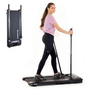 Gyaloglópad inSPORTline Tyrion, helytakarékos, 13cm magas, 100kg terhelhető, 100x39cm sétafelület, 0, 8LE motor, 8 km/ó sebesség, túrabotok, motoros kép