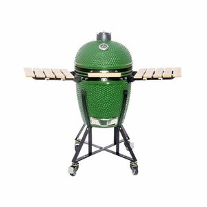 Kerámia kamado grill inSPORTline Pasionato 20" faszenes, kerámia, 120cm magas, BBQ grill, hőmérő, bomba izek, alacsony szénfogyasztás, kamado grill kép