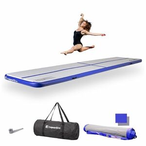 Airtrack inSPORTline Airstunt 500x100x10 cm fehér, 850kg teherbírás, DropStitch technológia, javítókészlet és szállítótáska kép