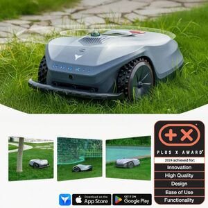 Robotfűnyíró Hookii Neomow X, 4000m², telepítést nem igényel, 3D LIDAR, 24° (45%), kamera, 60db, IPX5, 30-85mm vágásmagasság, intelligens, API, WiFi kép