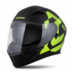 Motoros bukósisak Cassida Orbit Grind fekete matt/fluor sárga, polikarbonát héj, napellenző, Pinlock® 70 fólia előkészítés, szemüveghez alkalmas kép