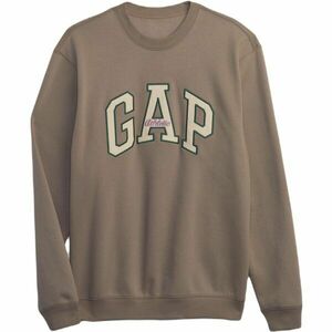 GAP HO23 CORE LOGO CREW Férfi pulóver, barna, méret kép