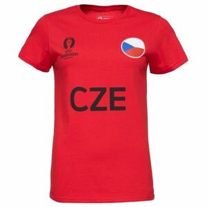 FANATICS UEFA EURO 2024 CZECHIA NATION FLAG Női póló, piros, méret kép