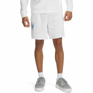 Under Armour RIVAL TERRY LOGO Férfi rövidnadrág, fehér, méret kép