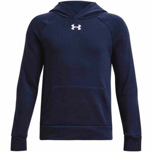 Under Armour RIVAL FLEECE HOODIE Fiú pulóver, sötétkék, méret kép
