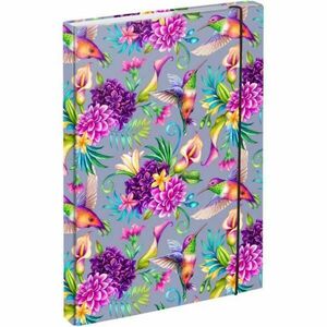 BAAGL HUMMINGBIRD Füzettartó box A4, lila, méret kép
