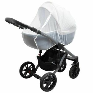 NEW BABY MOSQUITO NET Rovarok elleni szúnyogháló babakocsira, fehér, méret kép