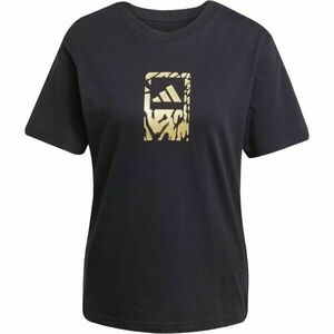 adidas TECH METALLIC TEE 2 W Női póló, fekete, méret kép