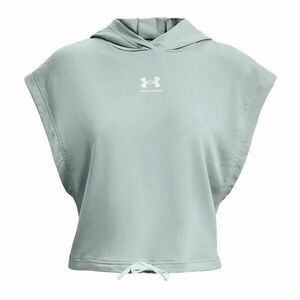 Under Armour UA RIVAL TERRY SS HOODIE Női fitness sportpulóver, világoskék, méret kép