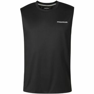 PROGRESS DRIVER SINGLET Férfi sportos ujjatlan felső, fekete, méret kép