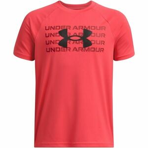 Under Armour TECH LOGO Fiú póló, piros, méret kép