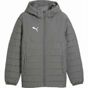 Puma TEAMADDITIONS HOODED PADDED JACKET Férfi kabát, szürke, méret kép